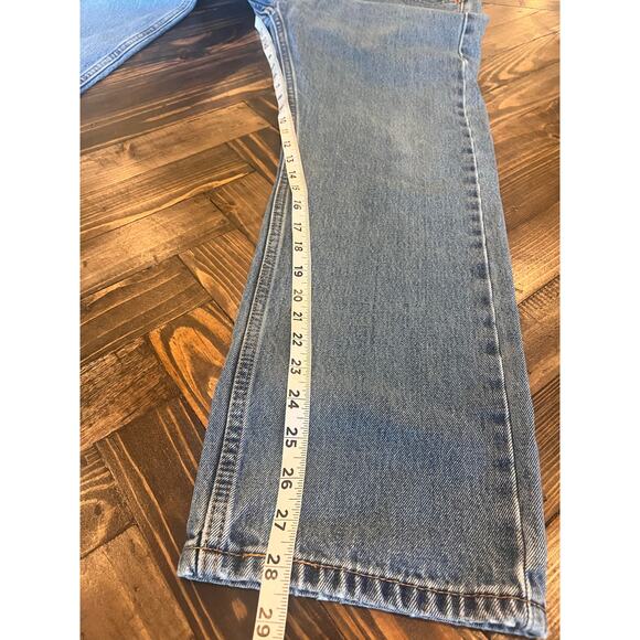 Levis 505 Jeans Men 32x30 Classic Western Academia Grandpa Twee Cowboy Aztec - Picture 5 of 11